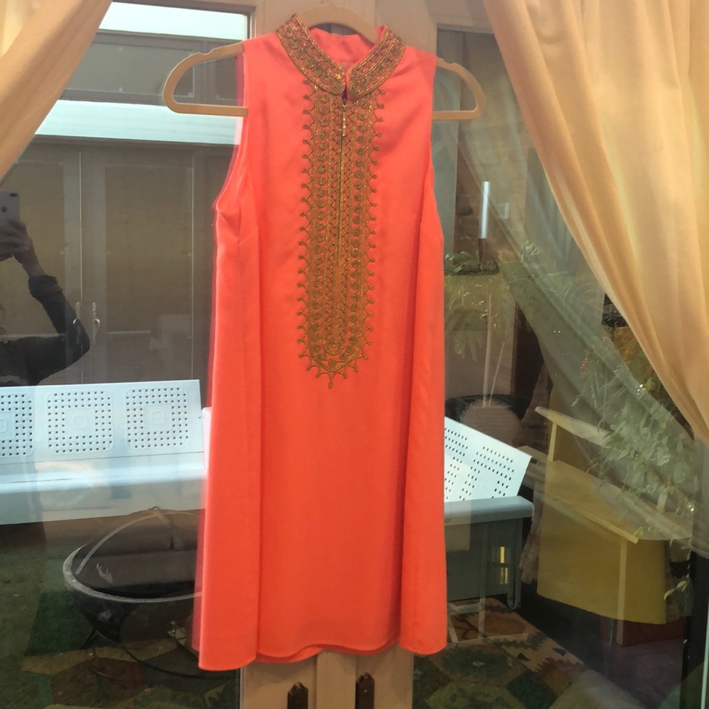 Lilly Pulitzer Indian Style Dress in Coral